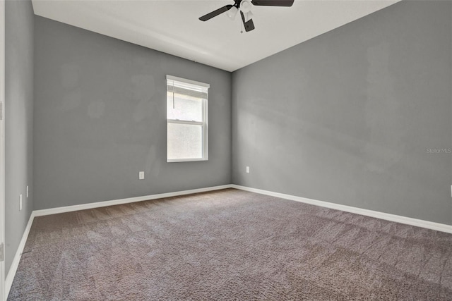 5967 Churchill Square Way, Groveland, FL 34736 - empty room with carpet, a ceiling fan, and baseboards