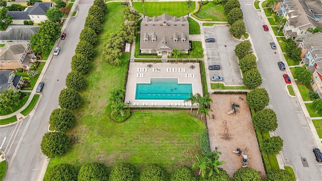2125 Shackley Pl, Apopka, FL 32703 - aerial perspective of suburban area with a pool