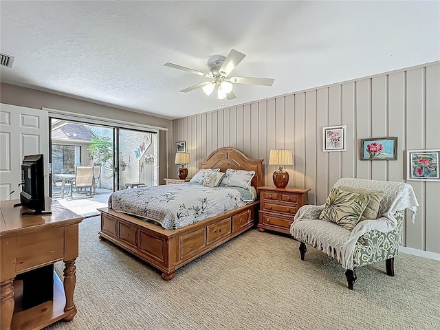 103 Red Cedar Dr, Longwood, FL 32779 - bedroom featuring access to outside, light carpet, and ceiling fan