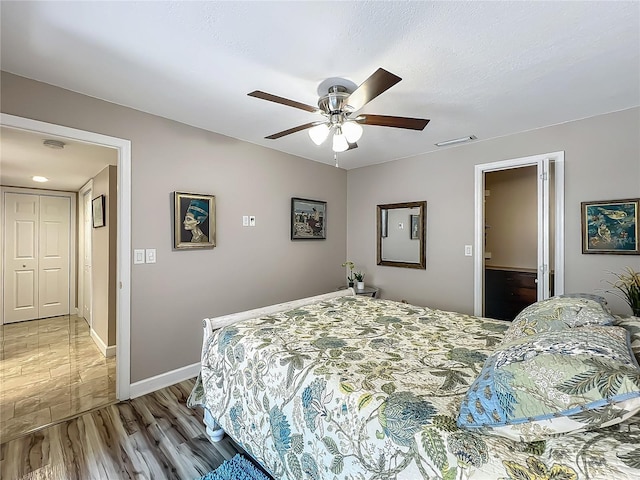103 Red Cedar Dr, Longwood, FL 32779 - bedroom featuring light wood-style floors, baseboards, and a ceiling fan