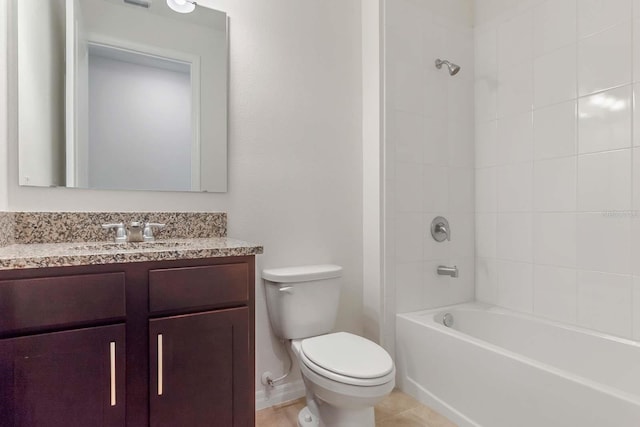 3975 Kennebunk Loop, Mount Dora, FL 32757 - bathroom with toilet, vanity, and shower / bath combination