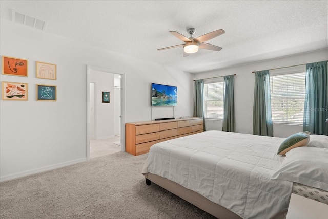 850 Lazio Cir, Debary, FL 32713 - bedroom featuring light colored carpet, a ceiling fan, and baseboards