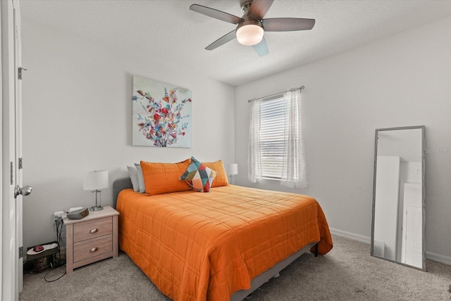 850 Lazio Cir, Debary, FL 32713 - bedroom with light carpet, baseboards, and ceiling fan