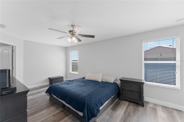 1902 Hailsham Ct, Orlando, FL 32824 - bedroom featuring baseboards, multiple windows, and light wood-style floors