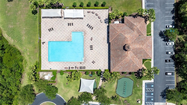 1902 Hailsham Ct, Orlando, FL 32824 - drone / aerial view of a pool
