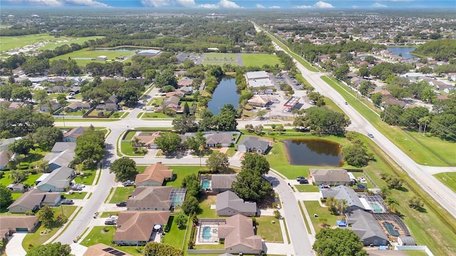 1614 Christa Ct, Saint Cloud, FL 34772 - aerial view of property and surrounding area with a nearby body of water and nearby suburban area