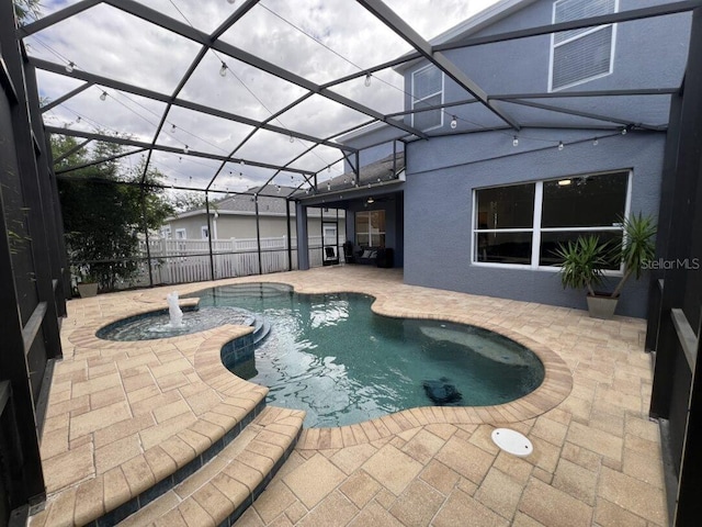 14936 Masthead Landing Cir, Winter Garden, FL 34787 - view of swimming pool featuring a patio area and a lanai