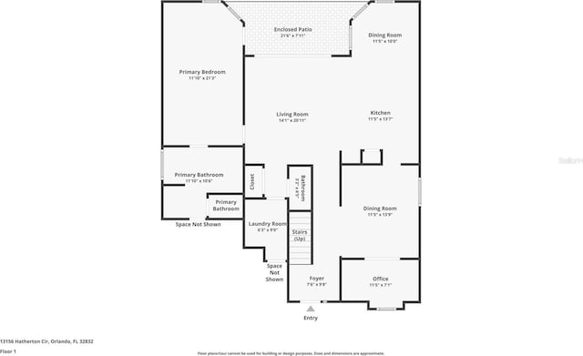 13156 Hatherton Cir, Orlando, FL 32832 - property floor plan
