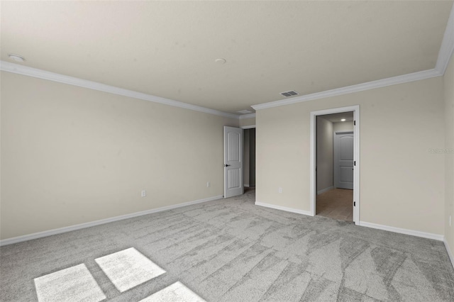 10245 Park Estates Ave, Orlando, FL 32836 - unfurnished bedroom featuring light colored carpet, ornamental molding, and baseboards