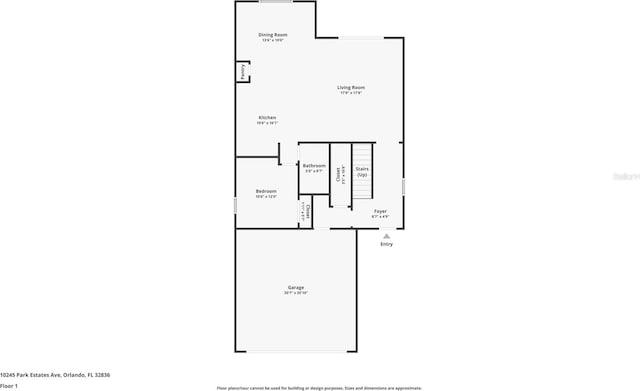 10245 Park Estates Ave, Orlando, FL 32836 - property floor plan