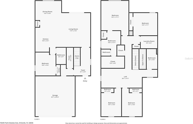 10245 Park Estates Ave, Orlando, FL 32836 - room layout