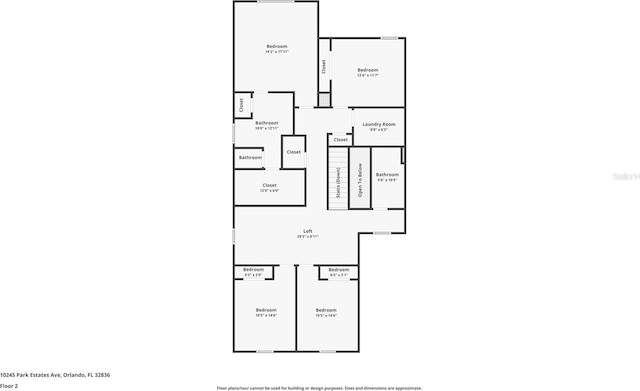 10245 Park Estates Ave, Orlando, FL 32836 - floor plan / room layout