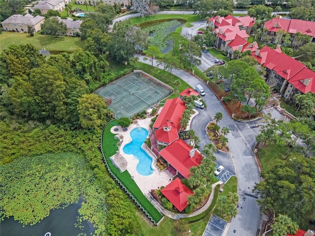 238 Afton Sq Unit 106, Altamonte Springs, FL 32714 - drone / aerial view of a pool area
