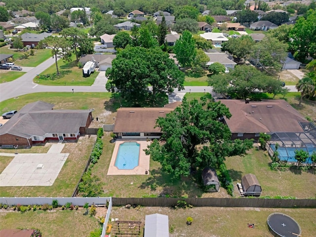 1830 W Clinton Dr, Saint Cloud, FL 34769 - aerial view of property and surrounding area with nearby suburban area and a pool area