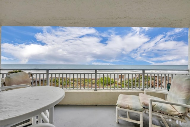 5207 S Atlantic Ave Unit 225, New Smyrna Beach, FL 32169 - balcony with view of water and beach