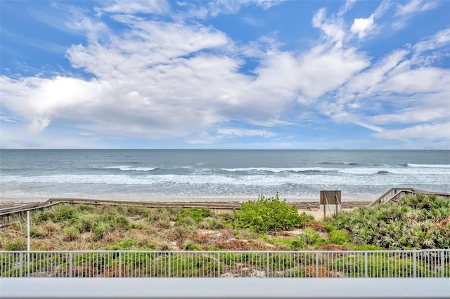 5207 S Atlantic Ave Unit 225, New Smyrna Beach, FL 32169 - water view featuring nearby beach