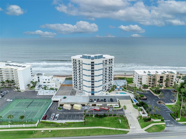 5207 S Atlantic Ave Unit 225, New Smyrna Beach, FL 32169 - drone / aerial view of apartment complex and a nearby body of water