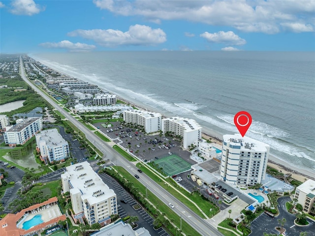 5207 S Atlantic Ave Unit 225, New Smyrna Beach, FL 32169 - bird's eye view of expansive coastline and apartment complex / building