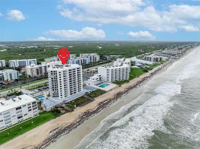 5207 S Atlantic Ave Unit 225, New Smyrna Beach, FL 32169 - drone / aerial view of unending shoreline