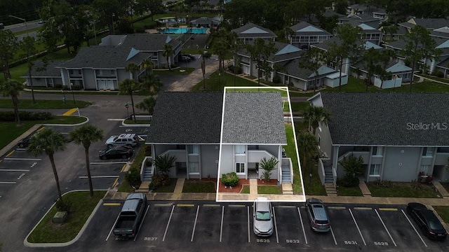 5635 Blue Shadows Ct Unit 3, Orlando, FL 32811 - aerial overview of property's location with property boundaries highlighted and a pool