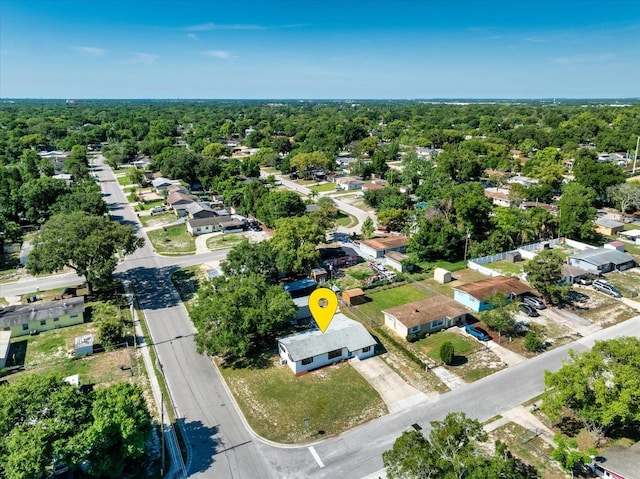 aerial perspective of suburban area