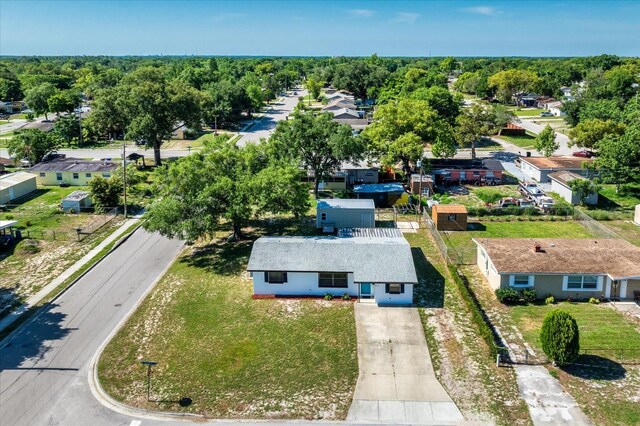 aerial view of residential area