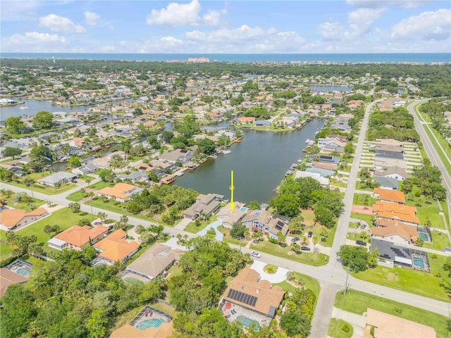 6 Cimmaron Dr, Palm Coast, FL 32137 - aerial view of property and surrounding area featuring nearby suburban area and a nearby body of water