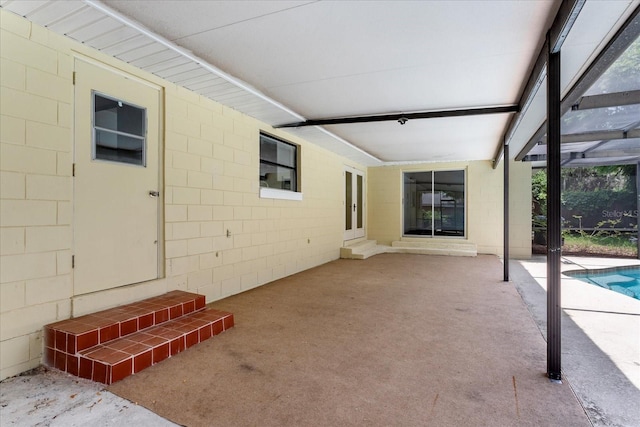 611 Lakespur Ln, Altamonte Springs, FL 32714 - view of patio featuring entry steps, an outdoor pool, and glass enclosure