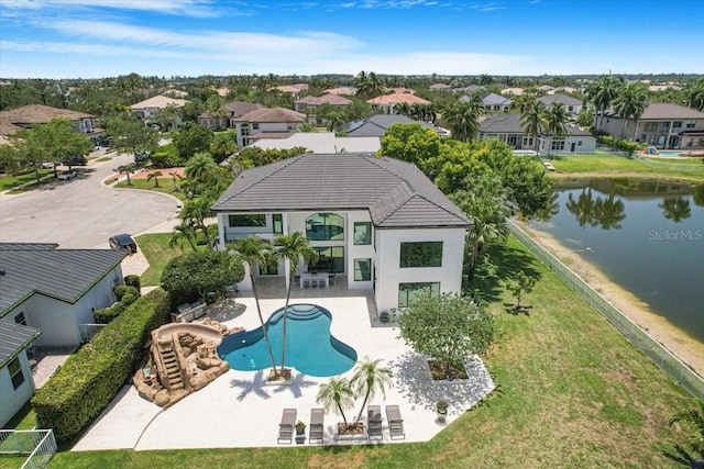 3924 SW 189th Ave, Miramar, FL 33029 - aerial view of residential area with a large body of water and a pool