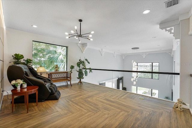 3924 SW 189th Ave, Miramar, FL 33029 - living area with a chandelier, plenty of natural light, recessed lighting, and baseboards