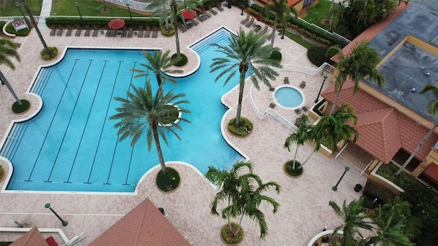 3924 SW 189th Ave, Miramar, FL 33029 - bird's eye view of a pool