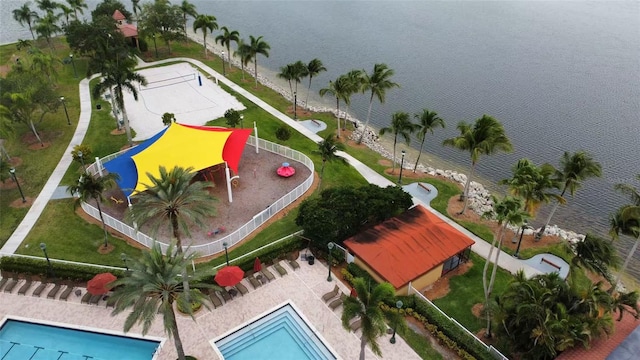 3924 SW 189th Ave, Miramar, FL 33029 - aerial view of a pool