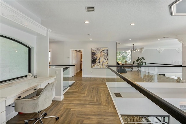3924 SW 189th Ave, Miramar, FL 33029 - hall featuring recessed lighting, baseboards, and a chandelier