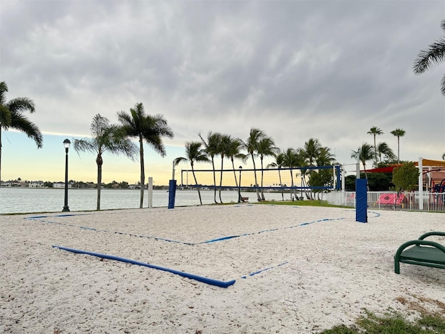3924 SW 189th Ave, Miramar, FL 33029 - view of community with volleyball court, fence, and a water view