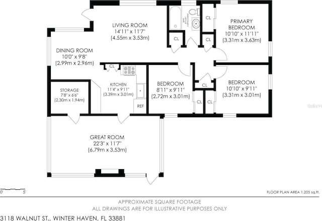 3118 Walnut St, Winter Haven, FL 33881 - view of home floor plan