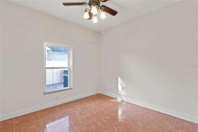 1254 Shelter Rock Rd, Orlando, FL 32835 - spare room with light tile patterned floors and a ceiling fan