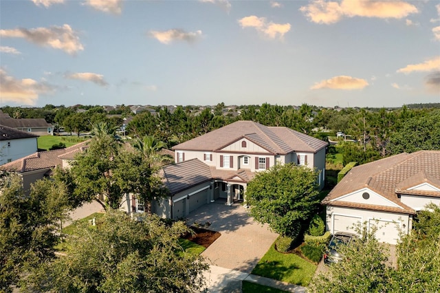 view of subject property