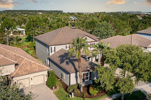 view from above of property