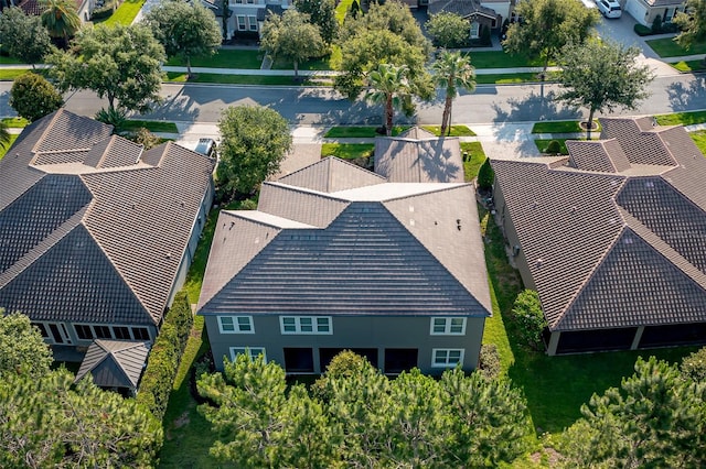aerial view of residential area