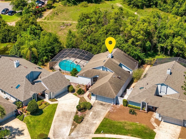 2652 Bent Hickory Cir, Longwood, FL 32779 - bird's eye view of a pool