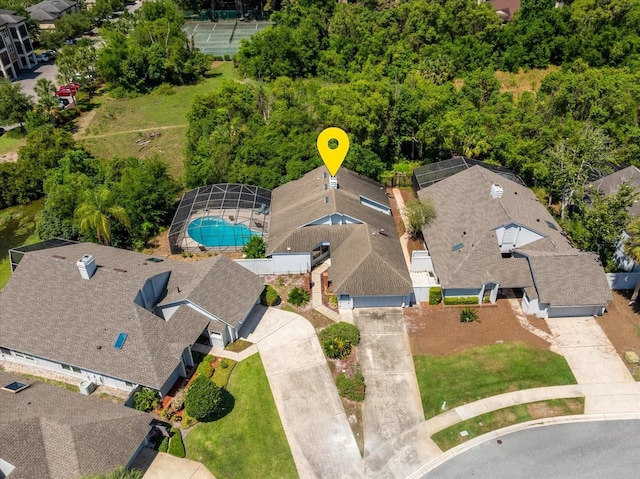 2652 Bent Hickory Cir, Longwood, FL 32779 - aerial view of a pool