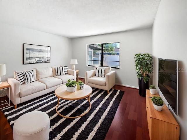 6623 Baybrooks Cir, Temple Terrace, FL 33617 - living room featuring wood finished floors and baseboards