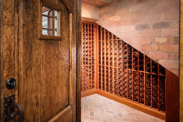 9724 Chestnut Ridge Dr, Windermere, FL 34786 - wine room with brick floors