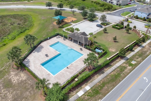 316 Primrose Dr, Davenport, FL 33837 - aerial view of a pool