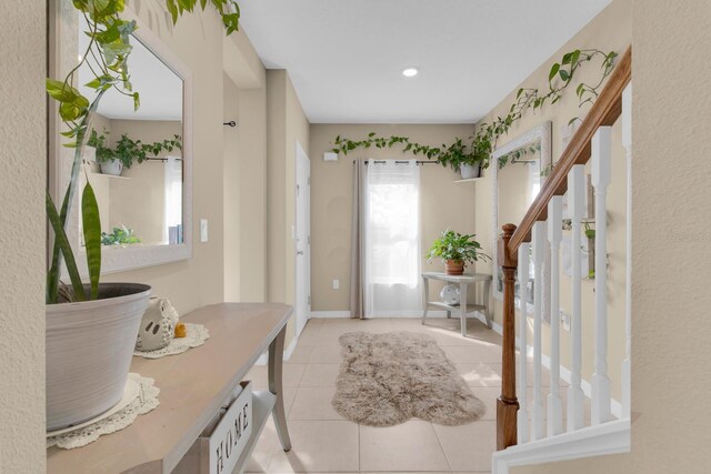 316 Primrose Dr, Davenport, FL 33837 - tiled foyer entrance featuring recessed lighting
