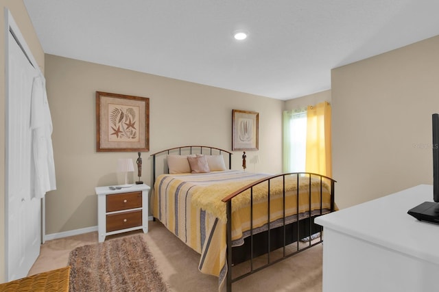 316 Primrose Dr, Davenport, FL 33837 - bedroom featuring light carpet, baseboards, and recessed lighting