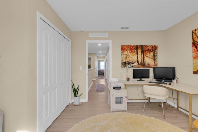 316 Primrose Dr, Davenport, FL 33837 - office space featuring light wood finished floors, baseboards, and recessed lighting