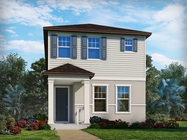 16538 Silver Brook Way, Winter Garden, FL 34787 - view of front of property with a front yard