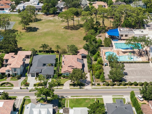 1741 Palmer Ave, Winter Park, FL 32789 - aerial view of residential area featuring a pool area