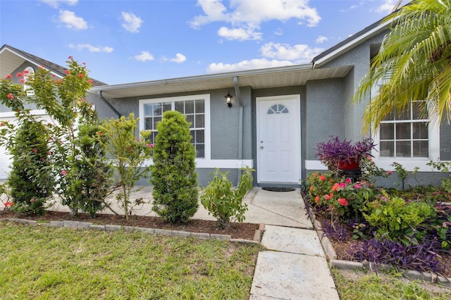 896 Satin Leaf Cir, Ocoee, FL 34761 - entrance to property featuring stucco siding